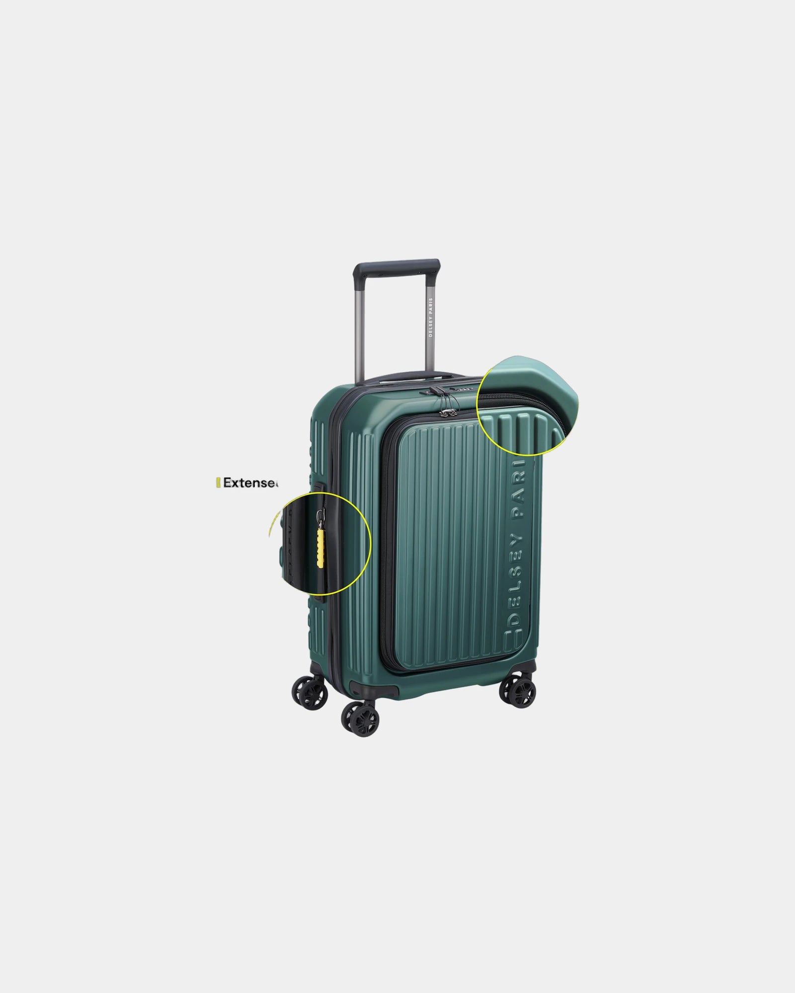 Valise cabine polycarbonate Delsey SECURITIME ZIP à personnaliser - 1